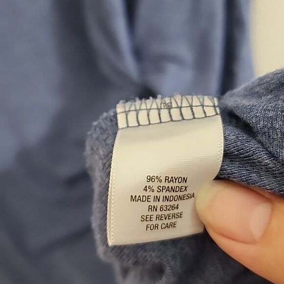 db Sunday blue casual twist knot soft shirt dress size XL - Picture 3 of 10